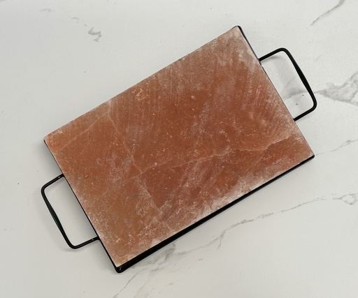 [4635] Himalayan Salt Plate with Holder 